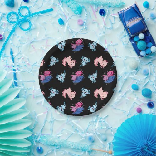 Cute Axolotl Pattern  Paper Plates