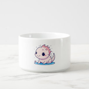 cute axolotl philosopher bowl