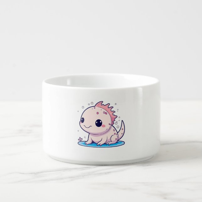 cute axolotl philosopher bowl (Center)