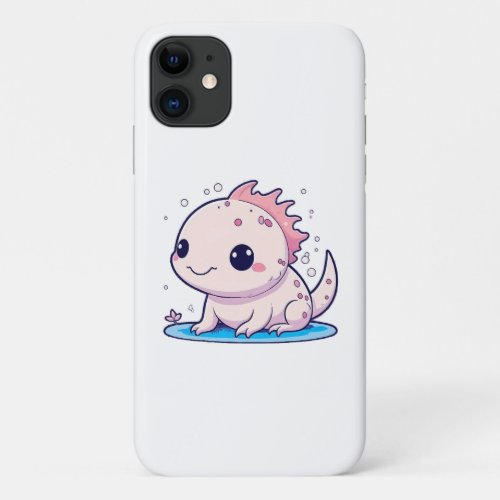 cute axolotl philosopher iPhone 11 case