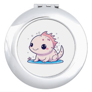 cute axolotl philosopher compact mirror