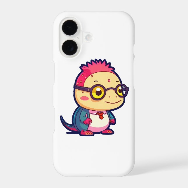 cute axolotl philosopher iphone case (Back)