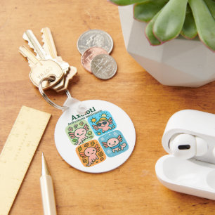 Cute Axolotl Seasons Collection – Seasons Keychain