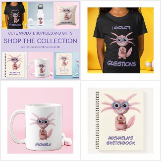 CUTE AXOLOTL SUPPLIES AND GIFTS