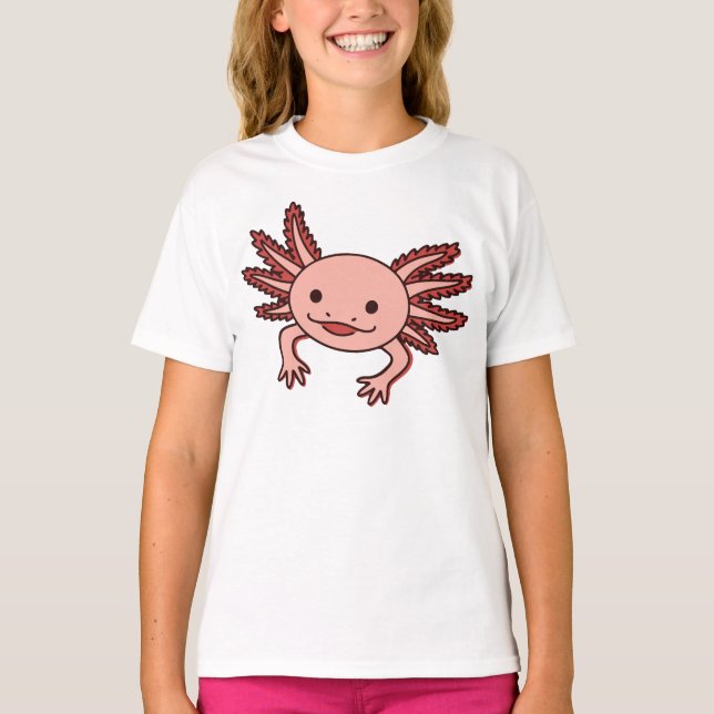 cute Axolotl T-Shirt (Front)