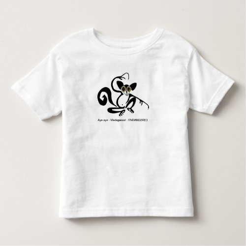 Cute Aye_aye _ Endangered animal _Toddler  T_Shirt