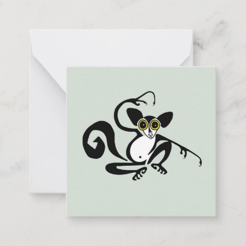 Cute AYE_AYE _ lemur _ primate _wildlife Note Card