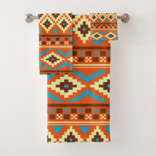 Cute Aztec Pattern Towel Set