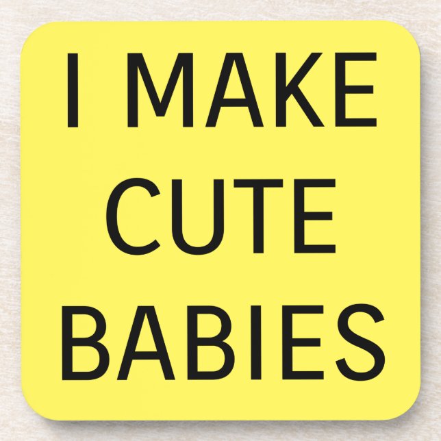 Cute Babies Beverage Coaster (Front)