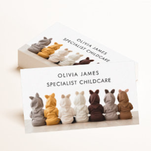 Cute Babies Daycare Nursery Nanny Baby Sitter Business Card