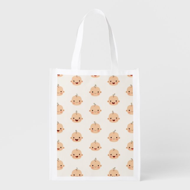 Cute babies grocery bags (Front)