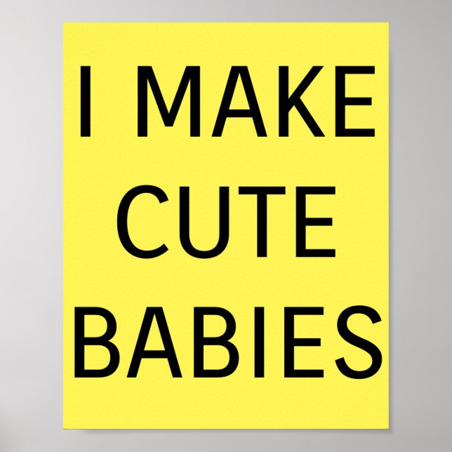 Cute Babies Poster (Front)