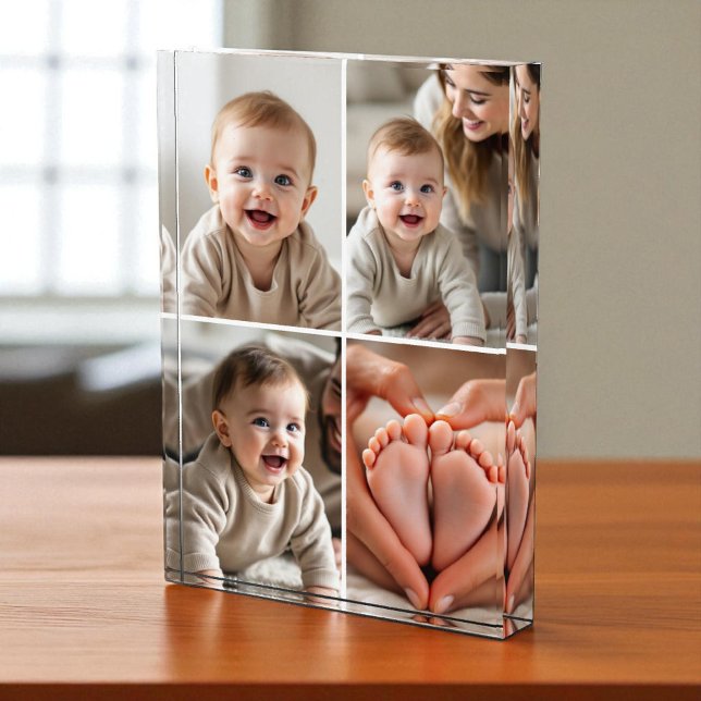 Cute Baby 4 Photo Collage Picture Photo Block (Creator Uploaded)