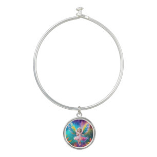 Cute Baby Angel Wings Art-38424 Bangle Bracelet