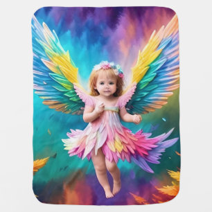 Cute Baby Angel Wings Art-38424 Blanket