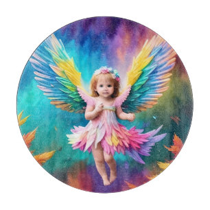 Cute Baby Angel Wings Art-38424 Cutting Board