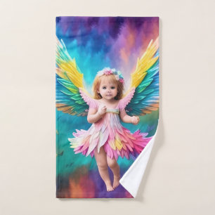 Cute Baby Angel Wings Art-38424 Hand Towel