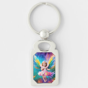Cute Baby Angel Wings Art-38424 Keychain