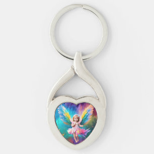 Cute Baby Angel Wings Art-38424 Keychain