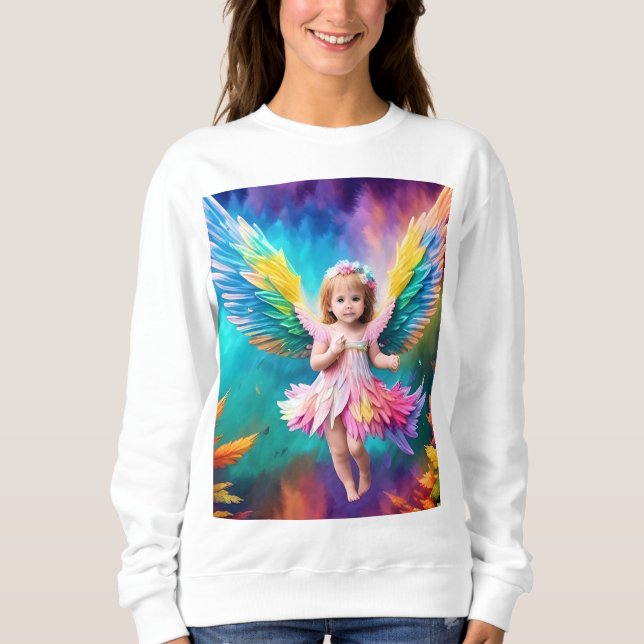 Cute Baby Angel Wings Art-38424 Sweatshirt (Front)