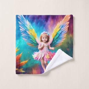 Cute Baby Angel Wings Art-38424 Wash Cloth