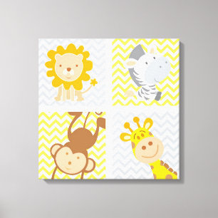 Cute Baby Animals Canvas Print