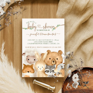 Cute Baby Animals Invitation
