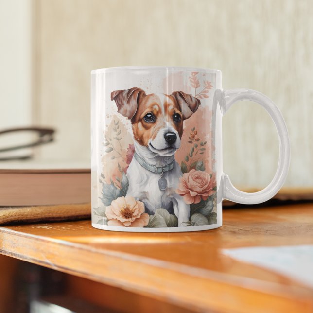 Cute Baby Animals | Jack Russell Terrier Puppy Coffee Mug (Creator Uploaded)