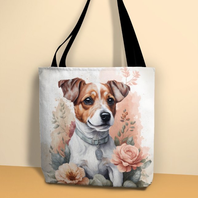 Cute Baby Animals | Jack Russell Terrier Puppy Tote Bag (Creator Uploaded)