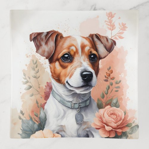 Cute Baby Animals  Jack Russell Terrier Puppy Trinket Tray