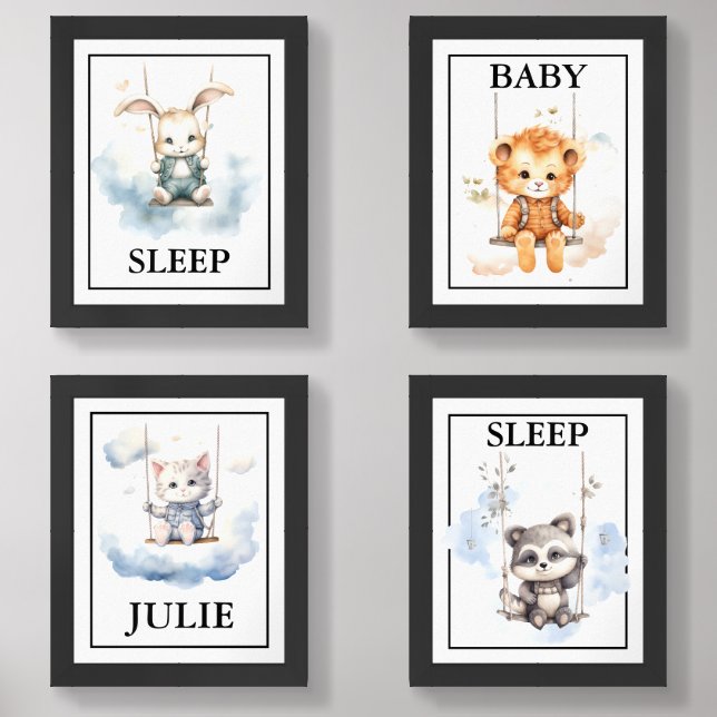 Cute Baby Animals Print Set (Front)