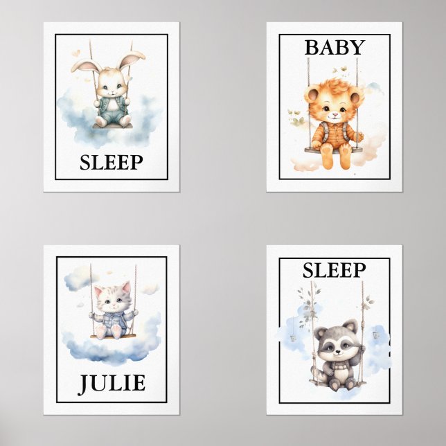 Cute Baby Animals Print Set (Front)