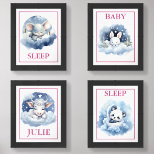 Cute Baby Animals Print Set
