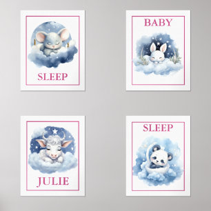 Cute Baby Animals Print Set