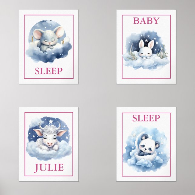 Cute Baby Animals Print Set (Front)