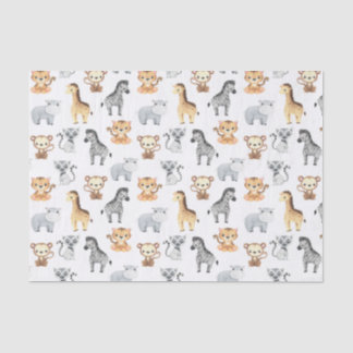 Cute Baby Animals Tissue Paper