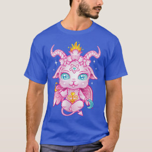 Cute Baby Baphomet Pink Pastel Goth Kawaii Demon T-Shirt