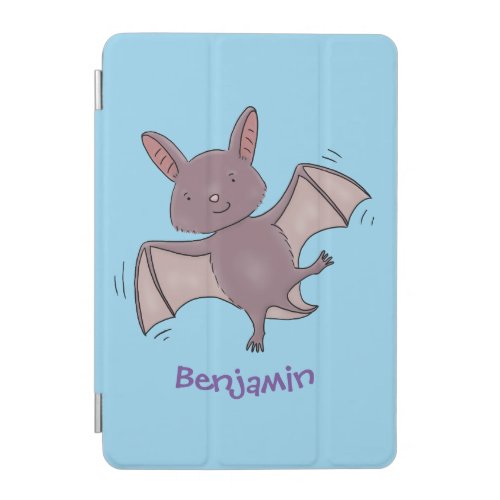 Cute baby bat flying cartoon illustration iPad mini cover
