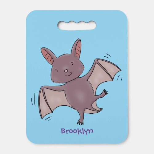 Cute baby bat flying cartoon illustration seat cushion