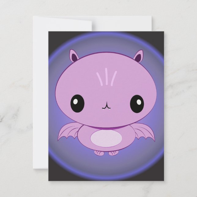 Cute Baby Bat Invitations (Front)
