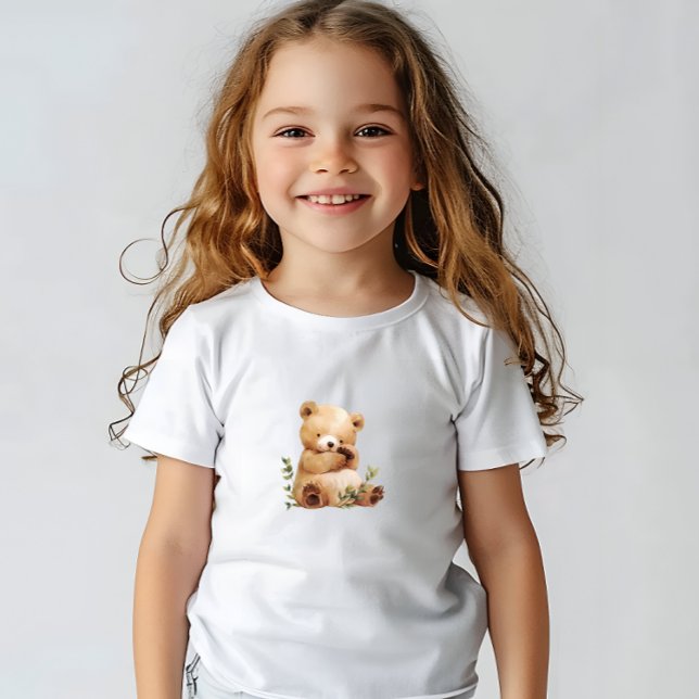 Cute Baby Bear Baby Shower Thank You Card Baby T-Shirt (Cute Baby Bear Baby Shower Thank You Card Baby T-Shirt)
