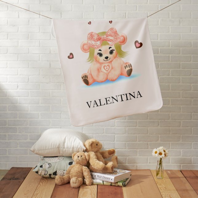 Cute baby bear blanket (In Situ)