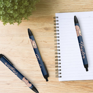 Cute Baby Bear Cub Personalized Black Ink Pen