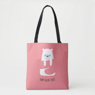 CUTE BABY BEAR   Dad Mom Daughter Son Family Baby  Tote Bag