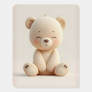 Cute Baby Bear Nursery Wall Art Foam Board