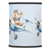 Cute Baby Bear Pilot Blue Airplane Beautiful Lamp Shade (Left)