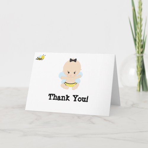 *~* Cute Baby Bee BOY Baby Shower Thank You Card