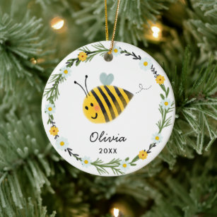 Cute Baby Bee Ornament   Baby Shower Gift