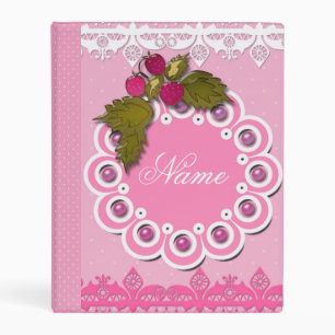 Cute, baby, berry, toddler mini binder