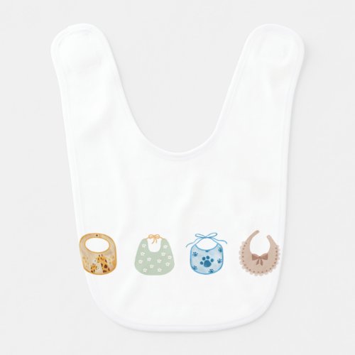 Cute Baby Bibs Print Bib – Giraffe, Floral and Paw